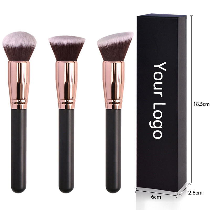 Producto estrella de Biyoyi: brocha individual para rubor, brocha para contorno, brocha para polvos, herramienta de maquillaje, brocha para base, disponible en stock para envíos internacionales.