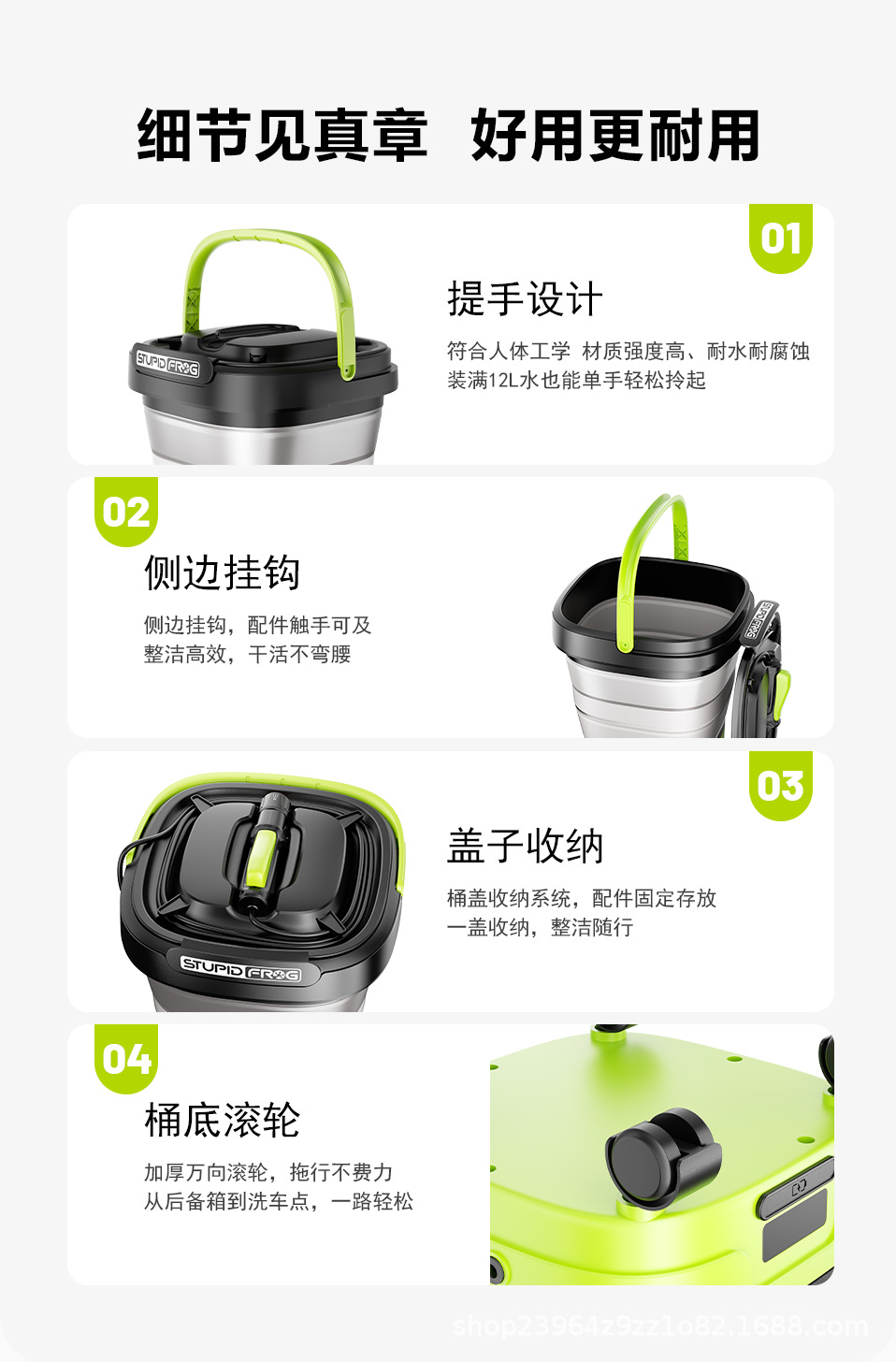 Folding Water Tank Wireless High-Pressure Car Washer 12L Large Capacity Cross-Border Hot-Selling Car-Mounted Household Cleaning Device