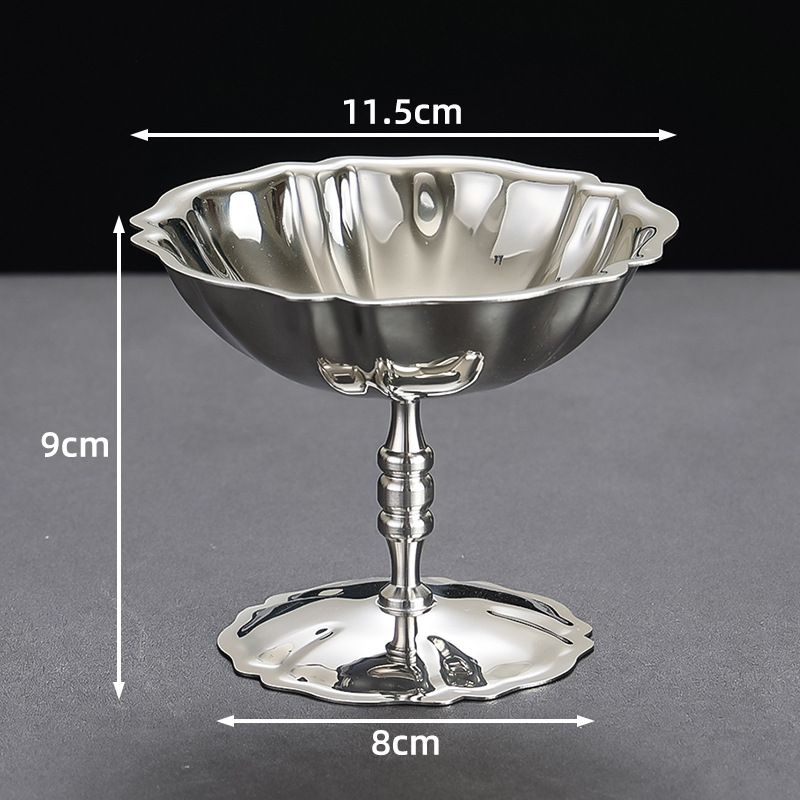 304 tazas de acero inoxidable tazas Martini tazas de vinos tazas de helado tazas de postre tazas ktv snack tazas de pies altos