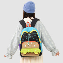 可爱卡通小学生书包颜值高大容量简约学生背包少女青春校园双肩包