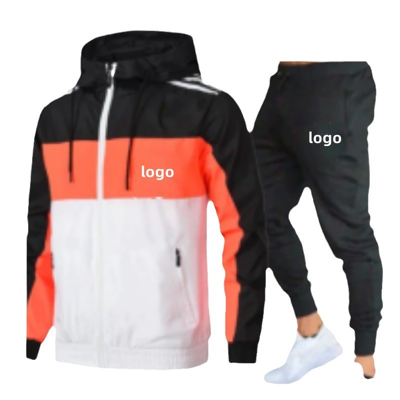 2023 marca de moda transfronteriza costura deportiva traje casual cazadora de moda para hombres protección solar transpirable traje casual al por mayor