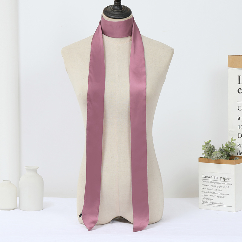 韓国版の細い細い長さの小さいスカーフの女性はバッグの取っ手を縛って春夏の秋のシフォンのプリントの小さいスカーフのマフラーを持ちます。|undefined