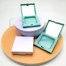 15克正方形粉饼盒粉饼发际线修容空盒高光粉底腮红眼影盒吸油纸盒