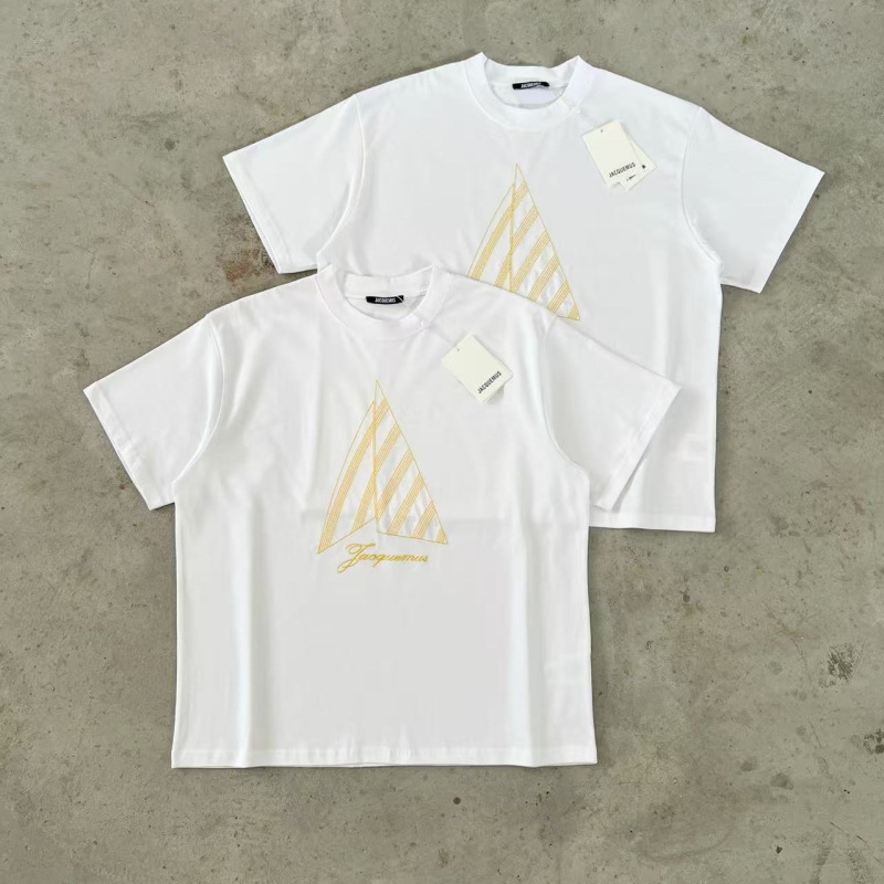 Cross-Border Jacquemus French Resort Style 2026 Spring/Summer New Voilier Sailboat Embroidered Short-Sleeve T-Shirt Cross-Border Jacquemus French Resort Style 2026 Spring/Summer New Voilier Sailboat Embroidered Short-Sleeve T-Shirt