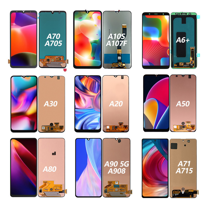 Aplicable a Samsung A20 / A30 / A50 A32 / A51 / A71 A52 / A53 conjunto de pantalla LCD