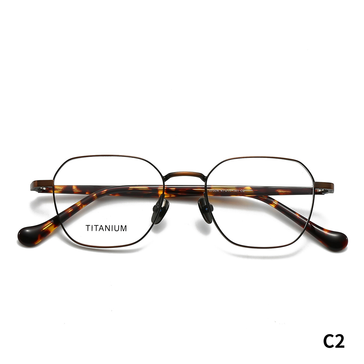 STUDIOMUKU gafas de madera cool poligonal cómodo marco de gafas de mujer retrógrado marco de gafas de hombre pequeño marco