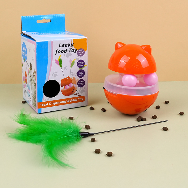 Manufacturer of chewable and chewable cats, self-pleasure feathers to relieve boredom, kittens, funny cats, cat care supplies, food leakage tumblers 4