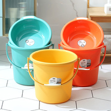 时尚塑料水桶手提加厚洗衣桶家用多功能储水桶圆形桶宿舍洗衣桶装