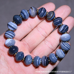 Silk agate bracelet silk agate blue Qin bracelet factory direct wholesale and retail unisex popular