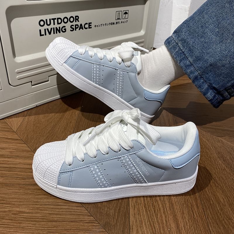 2026 New Niche Retro Casual Sneakers Ins Trendy Versatile Casual White Shoes Student Thick-Soled Sports Shoes