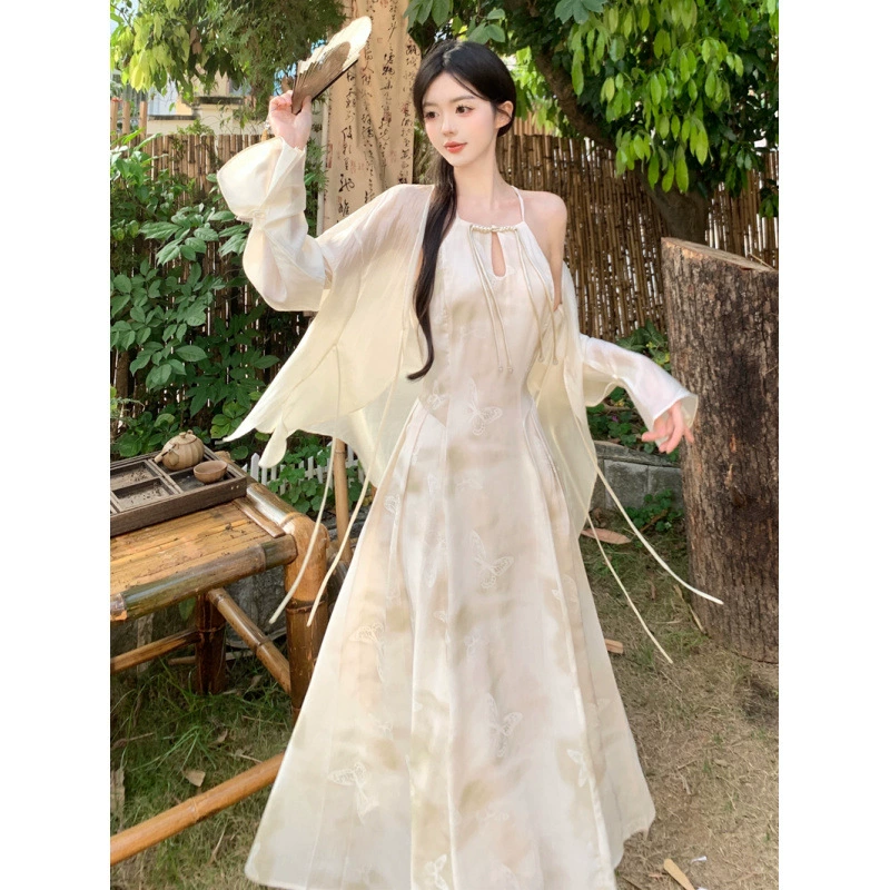 Фуксия пляжное slip dress, летний комплект, французский стиль, A-силуэт, цветочный принт