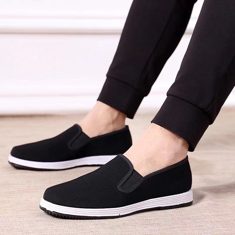 Old Beijing-style men's cloth shoes, dad's injection-molded multi-layer work shoes, casual and breathable, suitable for middle-aged and elderly men in autumn and winter