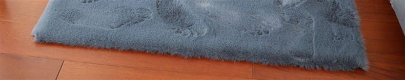 Thickened Imitation Rabbit Plush Carpet for Bedroom, Large Area Bedside Mat, Balcony Living Room Coffee Table Blanket, Simple Ins