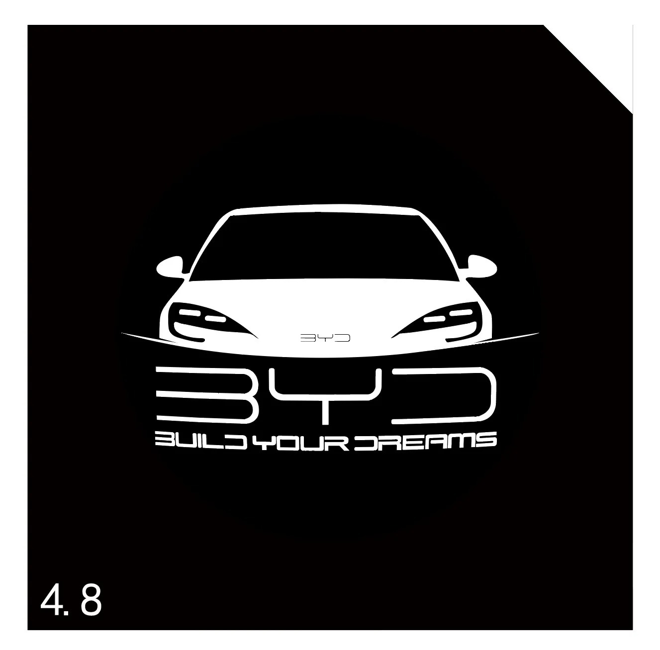 Aplicable a 2020 - 2023 BYD Han EV / dm / dmi / DMP vidrio no se desvanece puerta de bienvenida lámpara de puerta