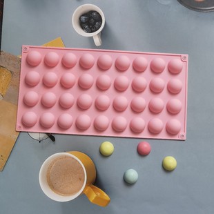 36 Small Semicircle 438 Chocolate Cake Silicone Mold Jelly Tart Bread Mold Baking Tool