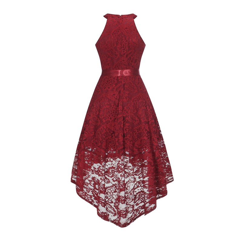 British Fashion Tuxedo Women's dress Foreign Trade Explosions Neck Lace Large Skirt Belt Slim Fit dress