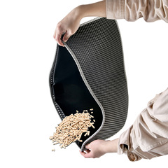 Cross-border supply source Cat litter mat EVA sand separator mat Double-layer foldable cat dog mat Pet supplies