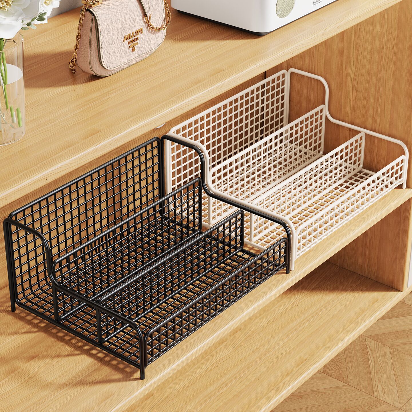 Children's shoe rack, a household storage solution for baby shoes, a shoe cabinet, a storage shelf, a tiered storage rack for children's shoes, a display shelf