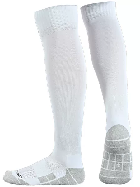 Long Football Socks Men's Towel Bottom Thickeneded Sweat-Absorbent Anti-Slip Shock-Absorbing Running Training Pure Color Long Socks Football Socks
