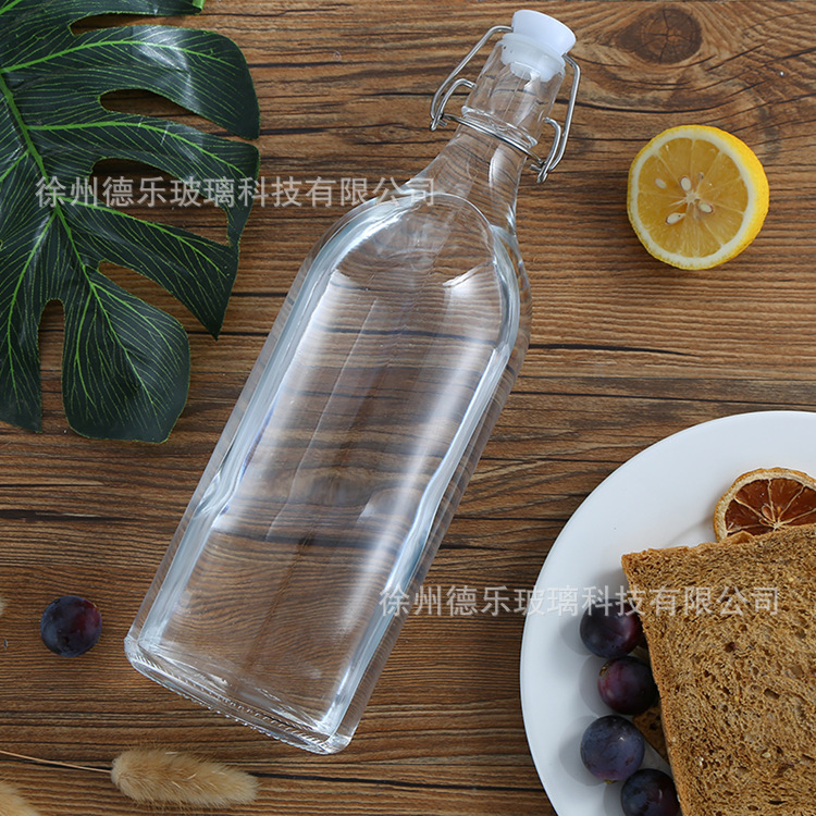 Botella botella de vino de embalaje vacía botella de vino transparente de 2kg con tapa botella espumosa doméstica de alta gama