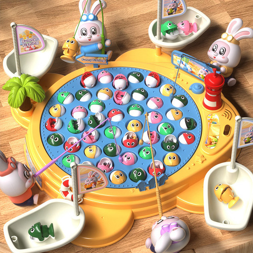 Baby Electric Magnetic Fishing Toy for Children 1-2 Years Old, 3 Educational for Kids, 2.5 Weeks, 3 for Boys, 6 for Girls, Early Childhood Education
