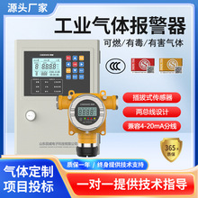 工业可燃气体探测报警器商用餐饮燃气报警器氨气硫化氢浓度检测仪