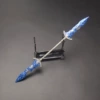 22cm Stone Statue Ghost Black Double Head Sword