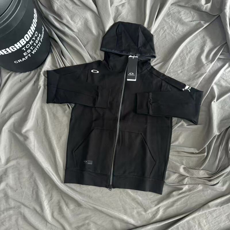 Dropshipping Japanese Style Trendy Ok Golf Zipper Hooded Sweatshirt Jacket Loose Unisex Couple Style Loose