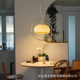 复古vintage餐桌玻璃吊灯 复刻可移位中古奶油风吧台餐厅包豪斯灯-阿里巴巴