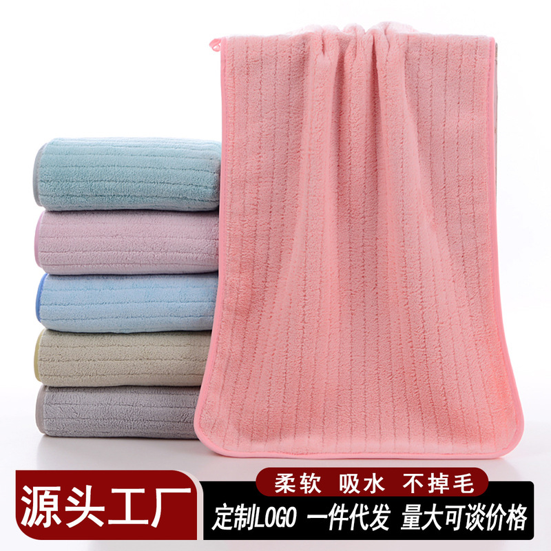 Coral Velvet Towels Are Customized for Wholesale and Do Not Shed Lint. They Are More Absorbent and Softer Than Pure Cotton, and Are Quick-Drying. Household Face Towels for Adults and Men Coral Velvet Towels Are Customized for Wholesale and Do Not Shed Lint. They Are More Absorbent and Softer Than Pure Cotton, and Are Quick-Drying. Household Face Towels for Adults and Men