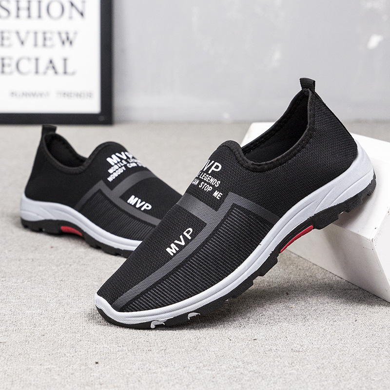 Zapatos de hombre zapatos de guisantes transpirables de un solo paso verano nuevos zapatos planos de hombre zapatos de conducción zapatos de lona coreanos zapatos perezosos