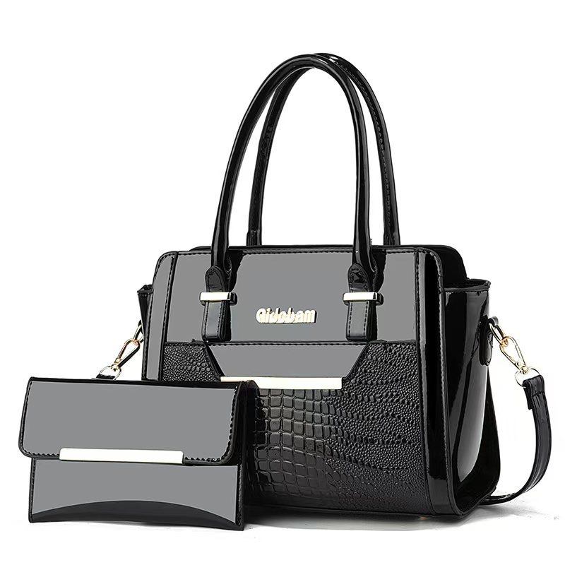 Bolso de mujer de comercio exterior, bolso de mano de moda de alto nivel, bolso de mano de estilo retro europeo y americano, bolso de hombro de tendencia inclinado.