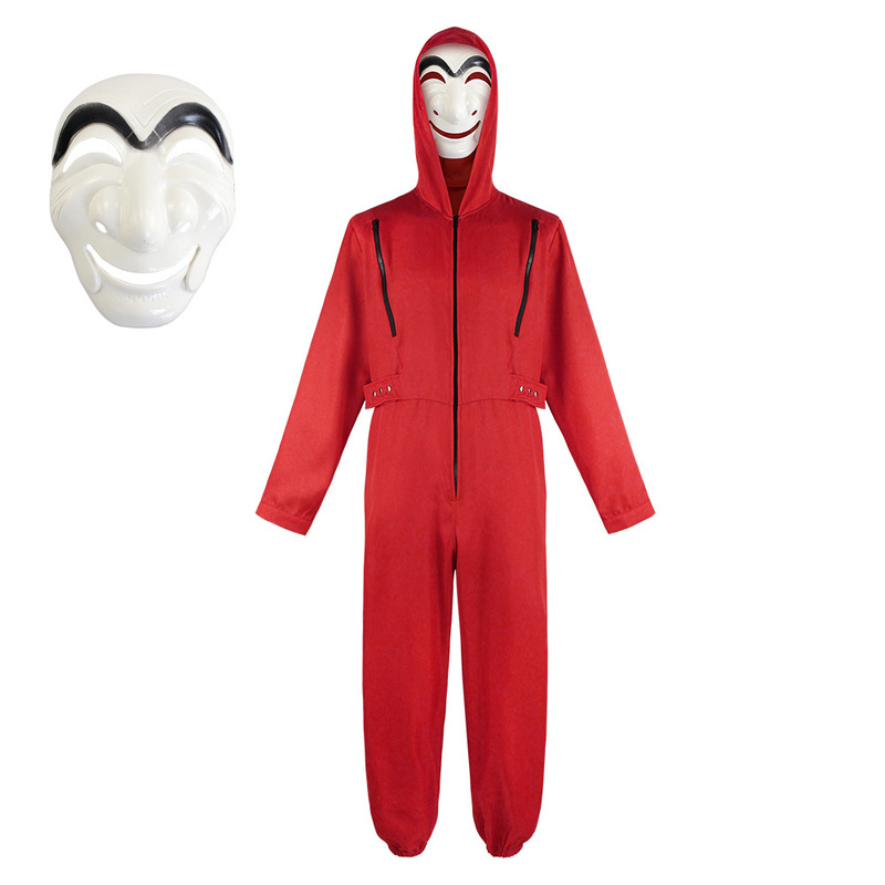 2022 K-Style of Banknote House Same Style Cosplay Costume Jumpsuit Dali Workwear Performance Costume Halloween Cos Costume