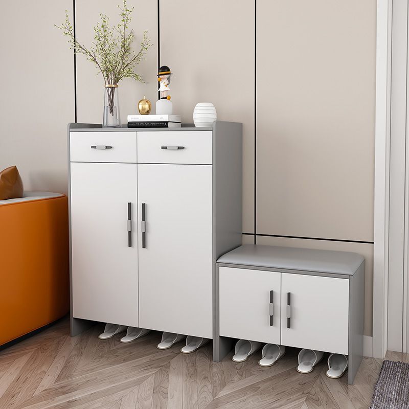 Entryway Shoe Cabinet for Home Use, Economical Bench Integrated Foyer Cabinet, Durable Fully Enclosed Entryway Cabinet with Large Capacity