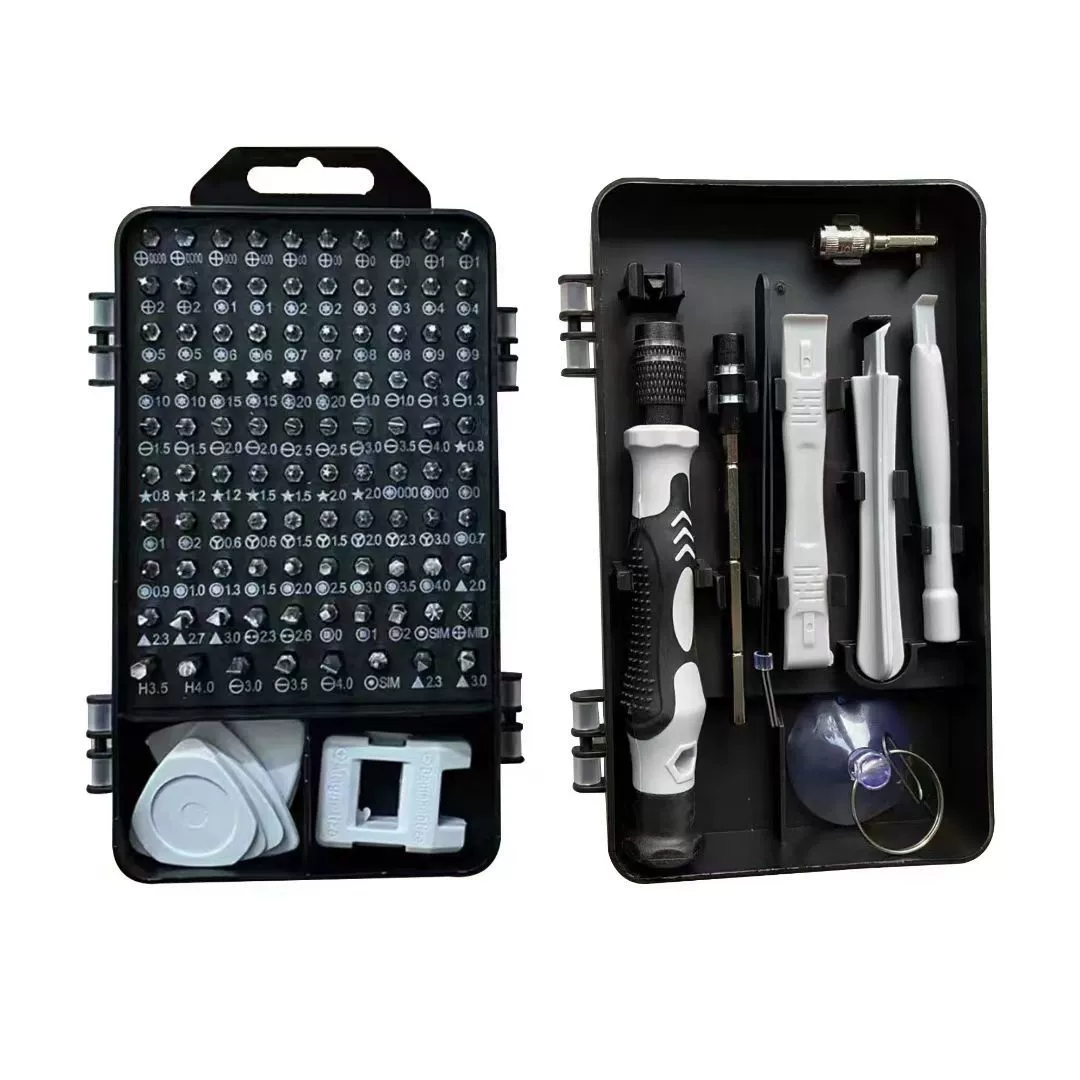 Screwdriver, mobile phone for repair, universal tools set