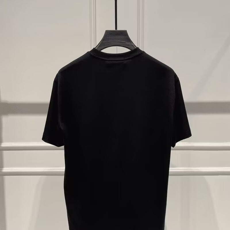 ファッションブランド純綿夏2025ライト高級タオル刺繍ラウンドネックハンサムトップ半袖Tシャツ多用途新スタイル|undefined