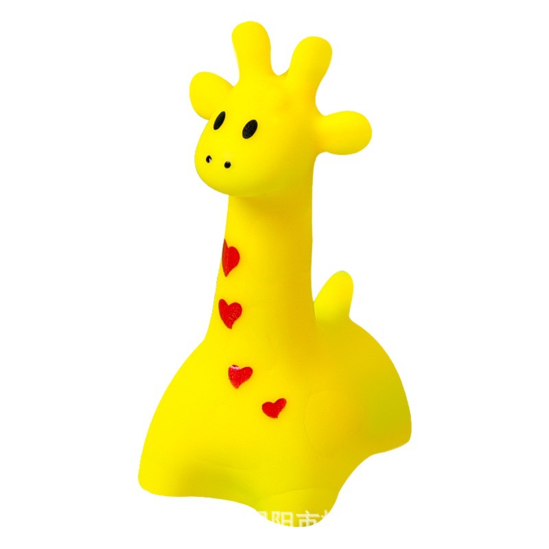 Baby bath small yellow duck pinch call Animal children's vinyl duckling baby swimming water pig toys wholesale