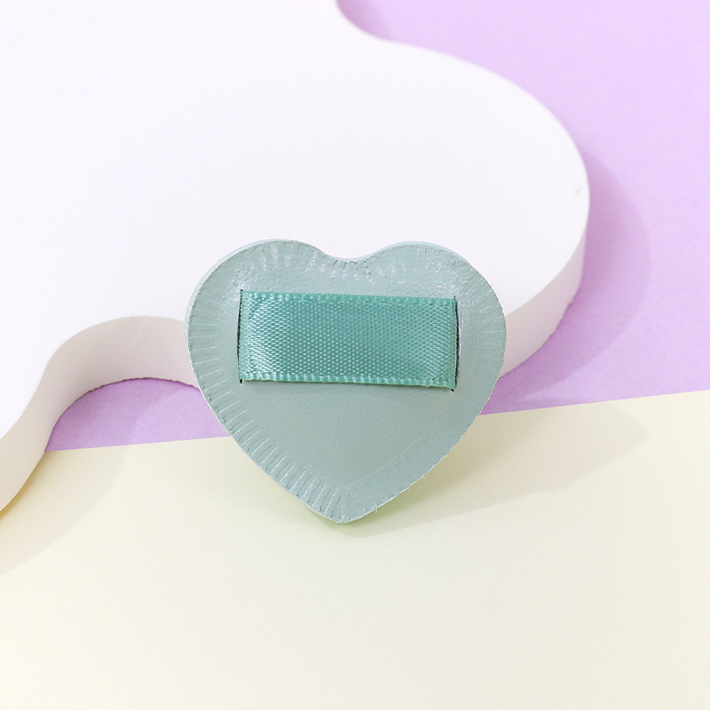 Fábrica personalizada pulgar polvo de algodón amor dedo espesar esponja maquillaje almohadilla herramientas de maquillaje al por mayor