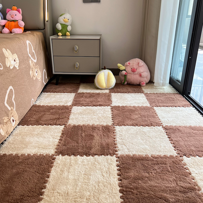 豪華なカーペット、寝室の部屋、ベッドサイドブランケット、子供用ハイハイスプライシングフロアマット、バルコニー出窓マット、カット可能|undefined
