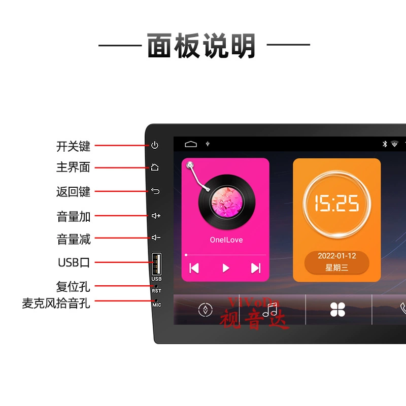 Новый 9-дюймовый USB Android с Apple CarPlay, навигация, Bluetooth, безоплатное обновление карт, увеличенное изображение задней камеры всё-в-одном