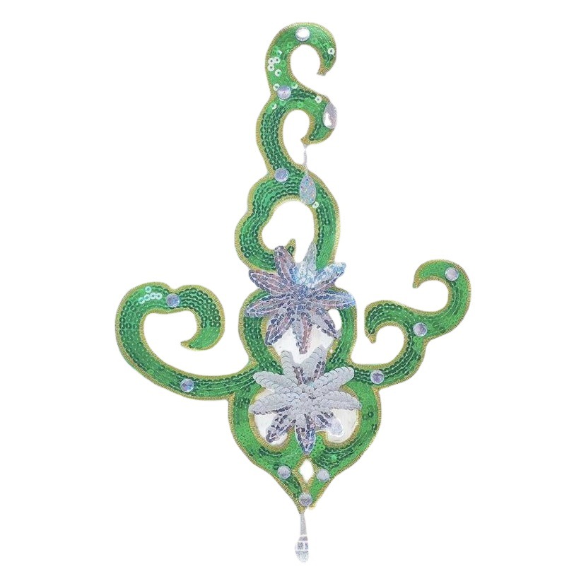 New Ethnic Classical Modern Square Yangko Dance Performance Headwear Opening Dance Performance Headdress Sequin Flower Adult