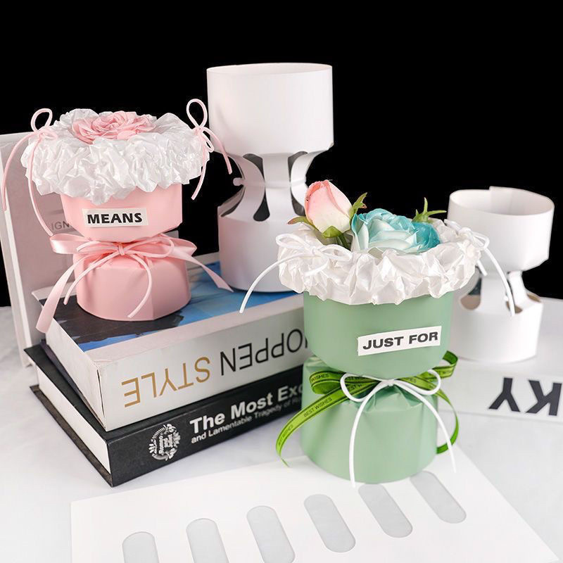 Mini primer amor de estilo coreano en una pequeña fragancia de estilo de hoja de paquete de papel de embalaje de flores artefactos materiales de embalaje de flores