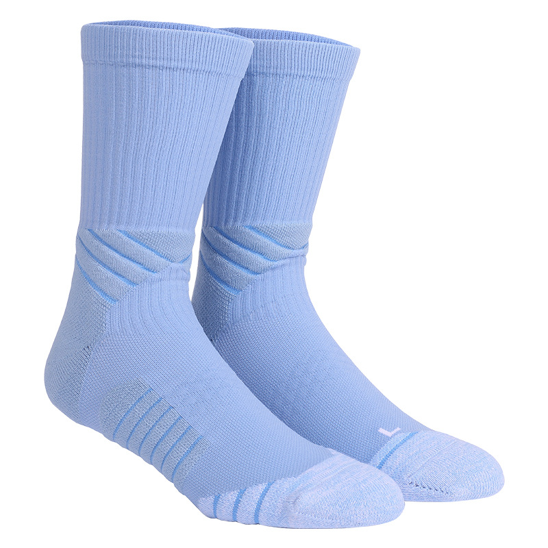 Medias de baloncesto al por mayor transfronterizas personalizadas gruesas toallas para hombres profesionales de élite envolvendo calcetines deportivos etiquetados