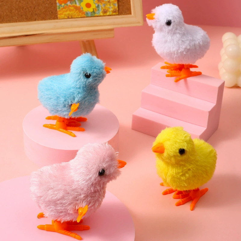 Plush cartoon wind-up toy, children's creativity