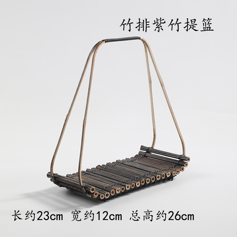 手作り竹編みバスケット家庭用ティープレート果物バスケット菓子トレイ創意竹バスケット結婚竹編みバスケット|undefined