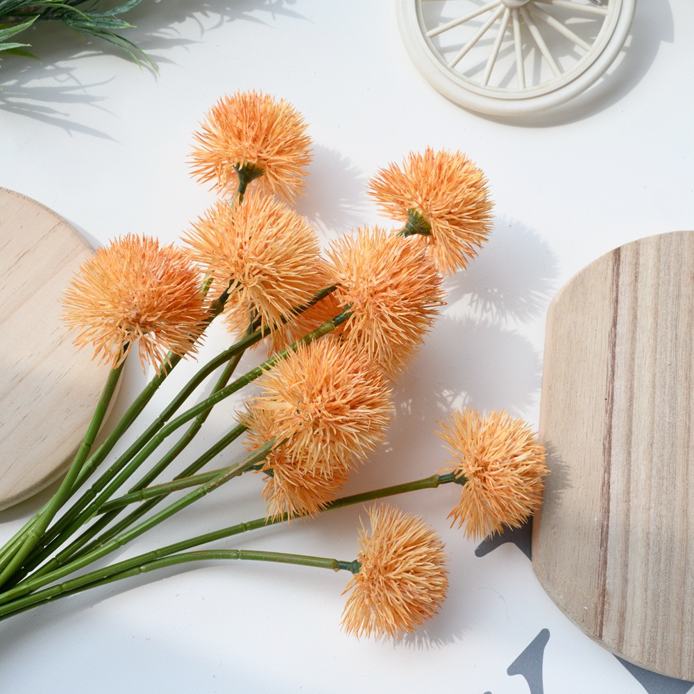 Factory Dandelion Ball Branch Accessories Artificial Flowers Fake Plants Wholesale Wedding Celebration Decorative Crafts YC1089
