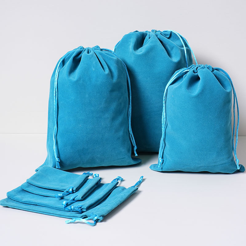 Lake blue; 5*7cm; knitted bottom flannel