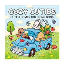 跨境新品涂色书COZY CUTIES可爱舒适画画本涂鸦绘画水彩涂色本