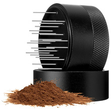 咖啡布粉针旋转针式布粉器不锈钢松粉针带底座咖啡手柄散粉器具