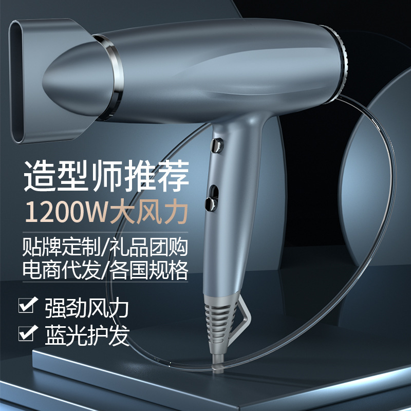 New high-power hair dryer home hair salon dormitory constant temperature hot and cold wind speed dry hair dryer gift generation cross-border